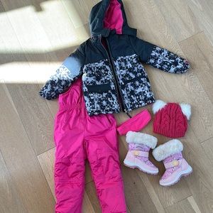 Little girls complete snow set size 5/6